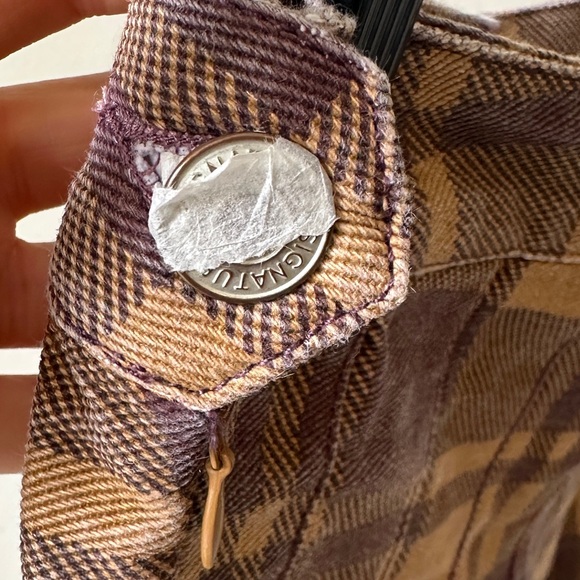 Signature8 Purple and Tan Checkered Mini Skirt - Picture 7 of 7